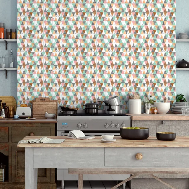 Ambiance Sticker Zelfklevende muurtegelstickers voor keuken en badkamer - 60 tegelstickers, marmerlook, chique azuurblauw - 60 stickers, 10x10 cm Multi color