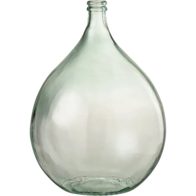 J-Line vaas Lissabon - glas - transparant - Ø 39 cm