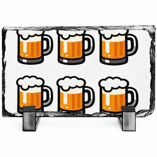 Mr Cadeautjes Leisteen rechthoek 14 x 9 - design Een cadeaudesign rond gezelligheid in plaats van fitness, me | cadeau Wit