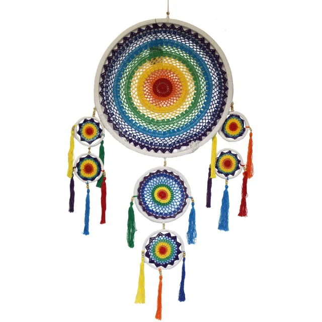 Ancient Wisdom Extra grote Dromenvanger - Levendige Regenboog - 125x51cm Meerkleurig