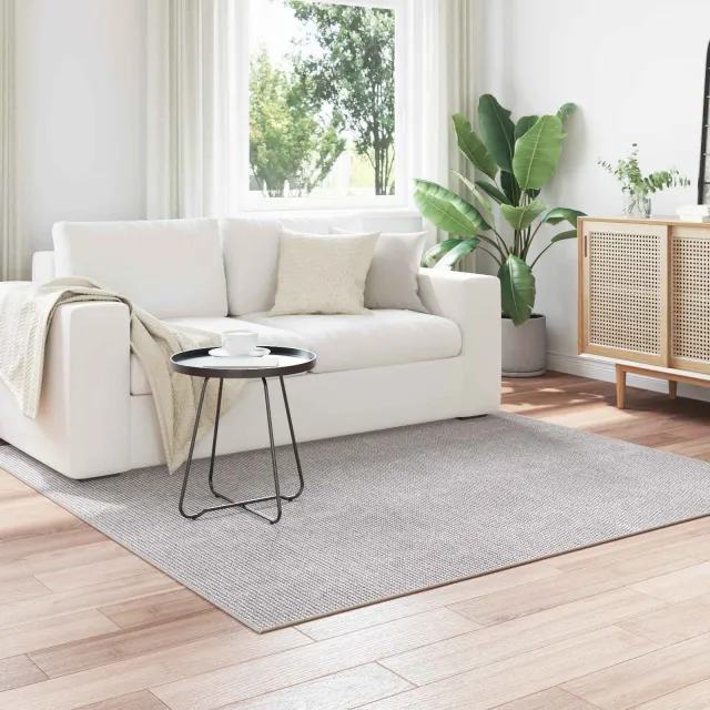 vidaXL Binnen kleed LUGO Crème en Grijs 200 x 200 cm Polyester, foto 2