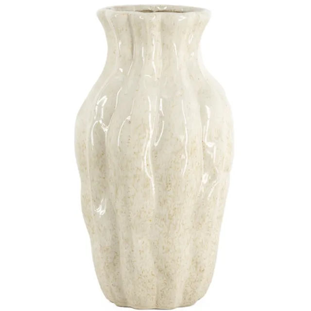 homebound by ky Aardewerk vaas Trunk S beige