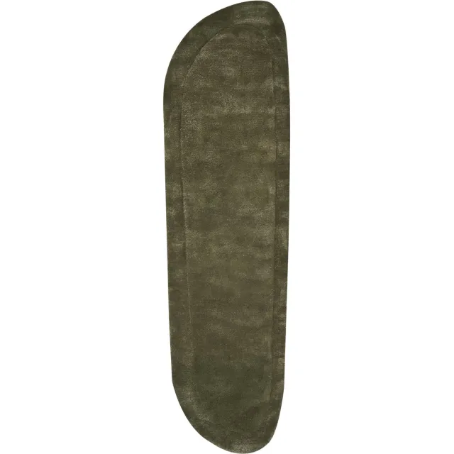 Beliani BERANI - Vloerkleed - Donkergroen - 80 x 250 cm - Viscose