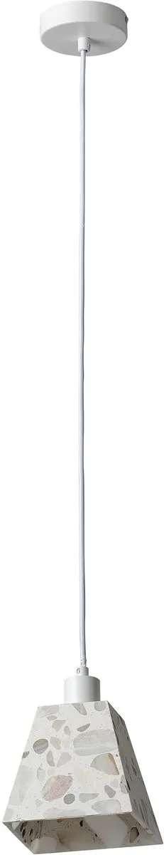 Osram DECOR Gleam Pendant light Weight E14 White, Terrazzo, Metal, high-quality look, for Dining and Bedroom Beige