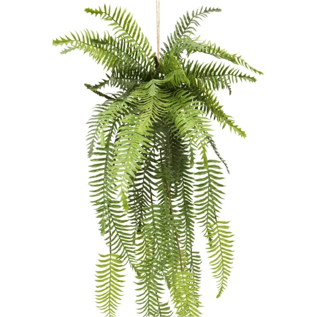 PrettyPlants Varen Kunst Hangplant | Hangende kunstplant | Kunstplant voor binnen | Varen Hangende Kunstplant | Kunstplant voor Binnen | Neppe Hangplant110cm Groen