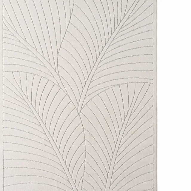 Ayyildiz Japandi-stijl binnen- en buitentapijt Nova (crème 1203) - 240x340 cm