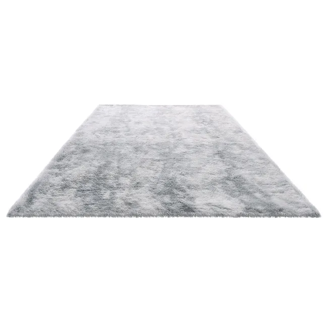 Vevor Hoogpolig Vloerkleed 2743x1829 mm, Pluche Woonkamer Vloerkleed met Drielaags Materiaal, Vloerkleed voor Woonkamer, Slaapkamer, Serre, Pluisvrij en Zacht, Antislip, Grijs Gemengd