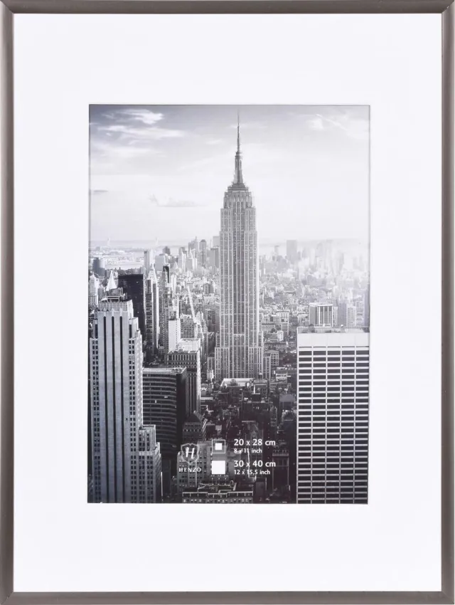Henzo Fotolijst - Henzo - Manhattan - Fotomaat 30x40 cm - Donkergrijs