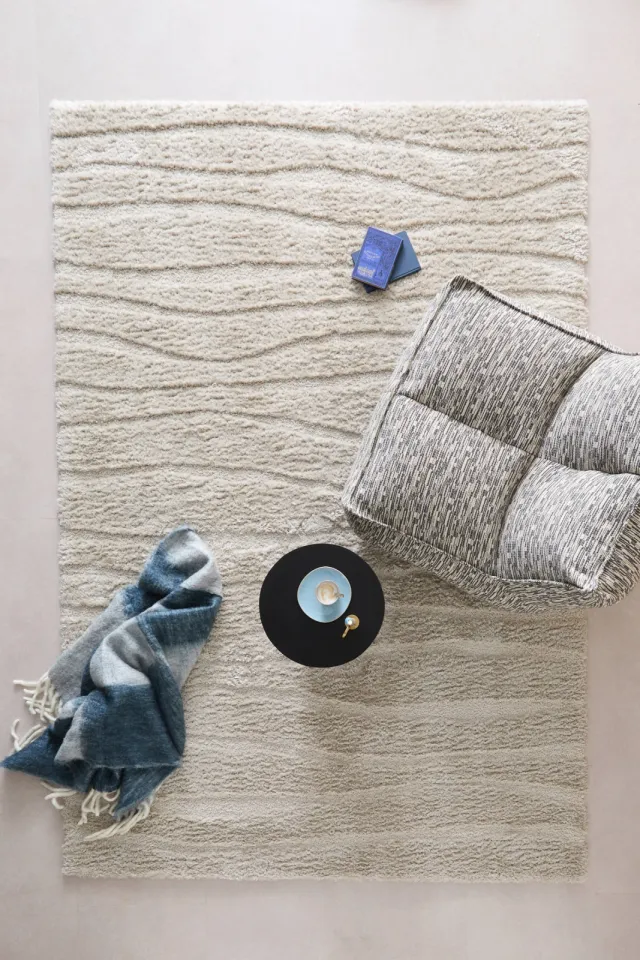 NOUS Living vloerkleed Tennen crème, foto 2