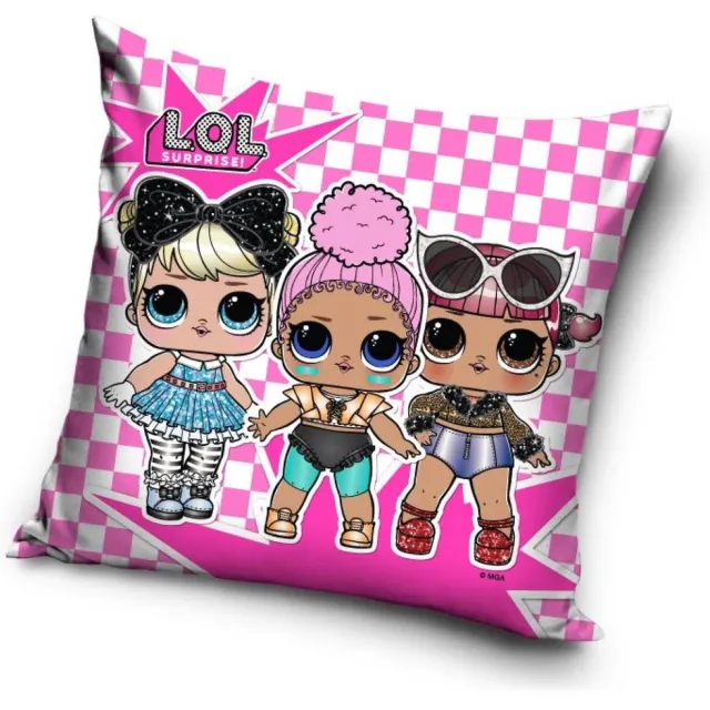 Carbotex L.O.L. Surprise! Sierkussen - Kussen - Met vulling - 40x40 cm Roze