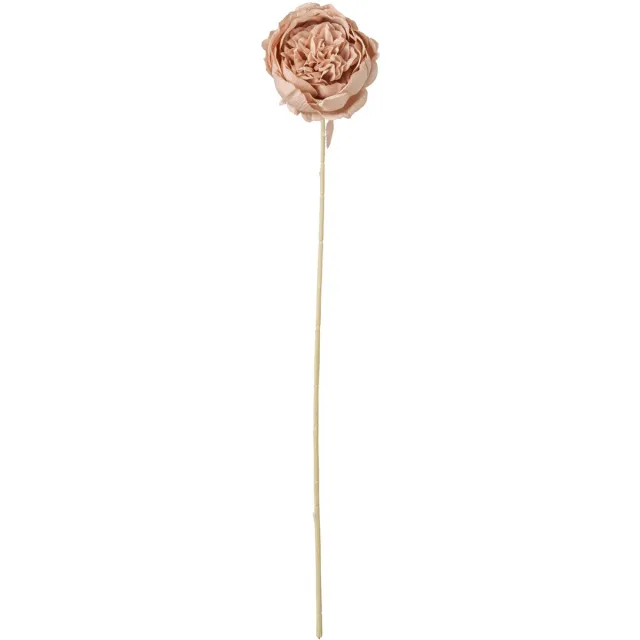 J-Line bloem Koolroos - polyester - lichtroze - 24 stuks