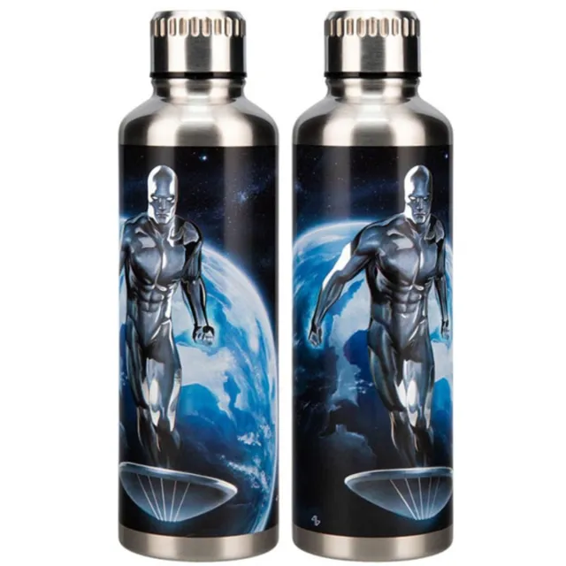 Paladone Products Ltd Fantastic Four Metal Water Bottle Silver Surfer Multi