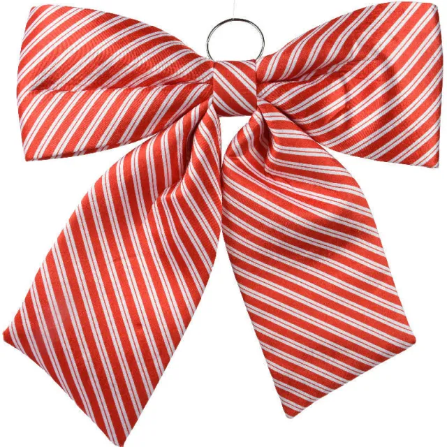 Decoris Strik polyester rood/wit rood/wit