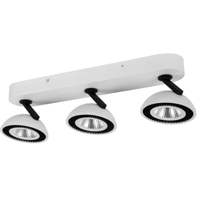 Fantasia NOOMI plafondspot met 3 lichtpunten, dimbaar, 3x7W LED, 3000K warm wit licht, satijnwitte afwerking