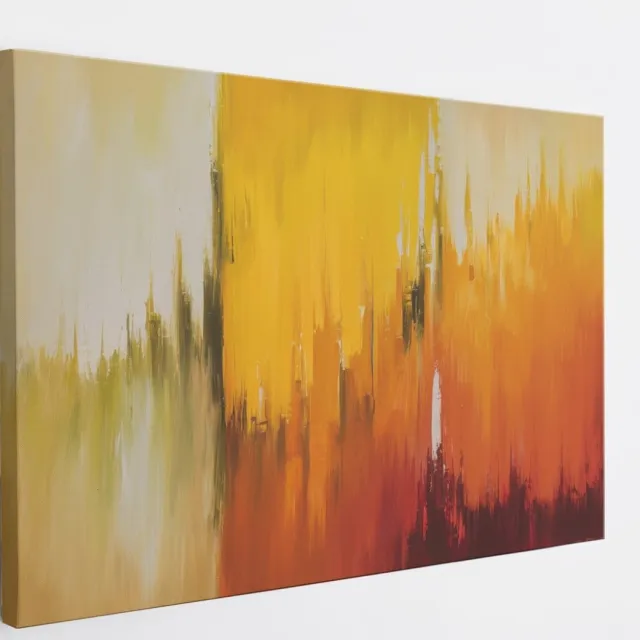 Saammp Canvas Schilderij - Vegen - Abstract - 40x30 - Foto op canvas - Wanddecoratie - Muurdecoratie Woonkamer - Slaapkamer decoratie - Canvas Print Multicolor