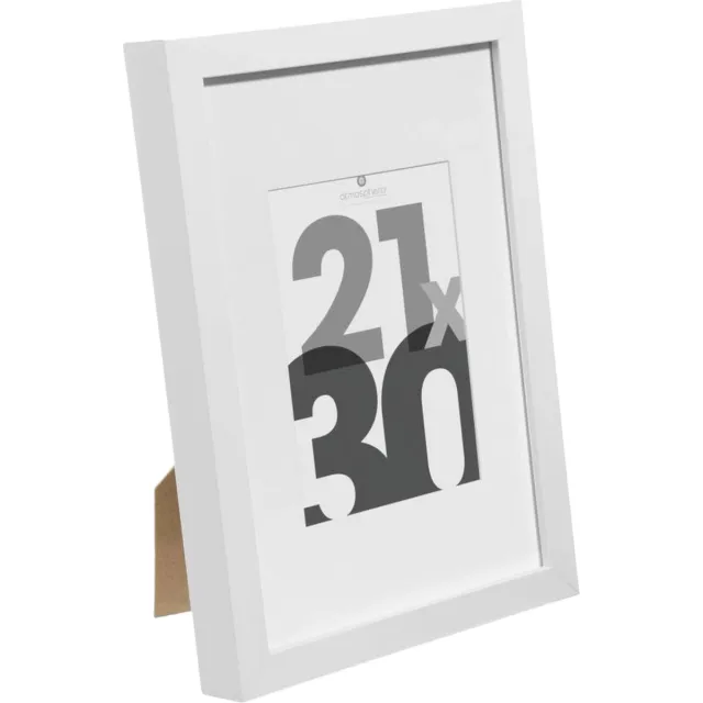 Atmosphera fotolijstje voor een foto van 21 x 30 cm - wit - foto frame Eva - modern/strak ontwerp