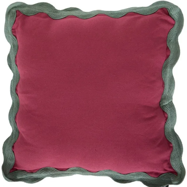 Atmosphera Créateur d'intérieur® Kussen met afneembare hoes van gerecycled katoen CHERRY Bordeaux