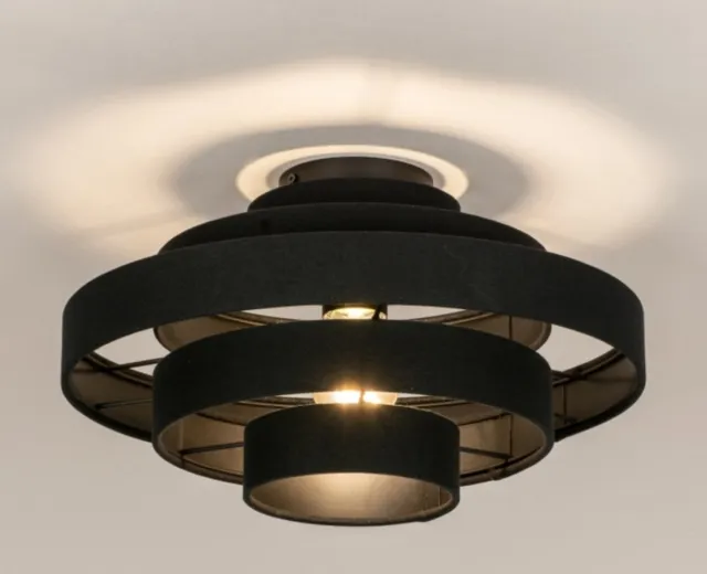 Lumidora Plafondlamp 31821 - Plafonniere - JULIA - E27 - Zwart - Metaal - ⌀ 50 cm