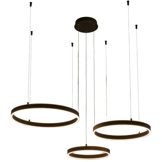 KOSILUM Blisko - Lamp - Zwart - Aluminium, ijzer en PVC
