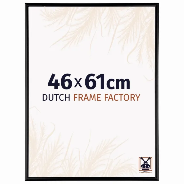 Dutch Frame Factory Fotolijst 46x61 cm - Aluminium - Zwart Hoogglans - Kampen