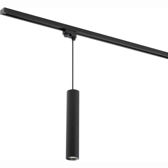 STRÜHM Focus Tube hanglamp voor 1-fase railverlichting - GU10 - 30cm tube - Zwart - Dimbaar