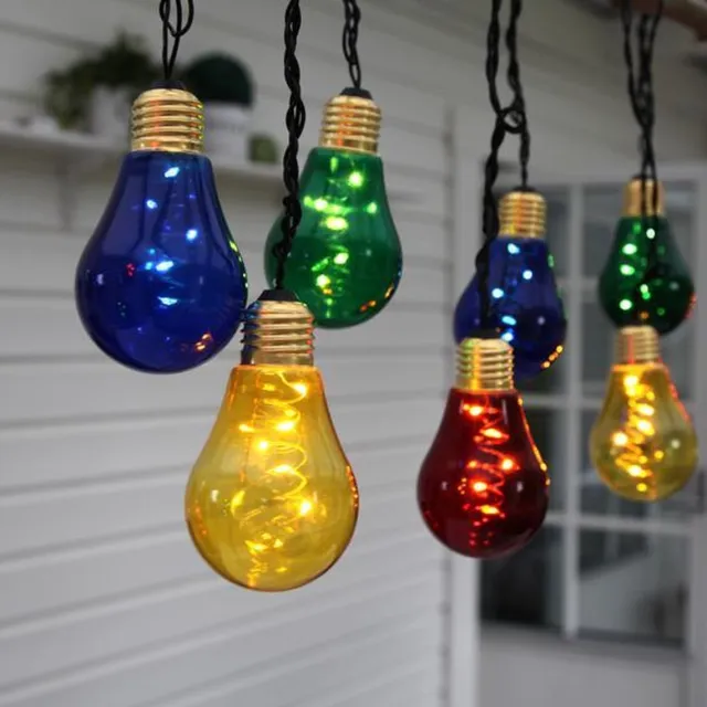 RTM Lighting Feestverlichting 360cm met 10 lampjes -Warm Wit - prikkabel - lichtsnoer