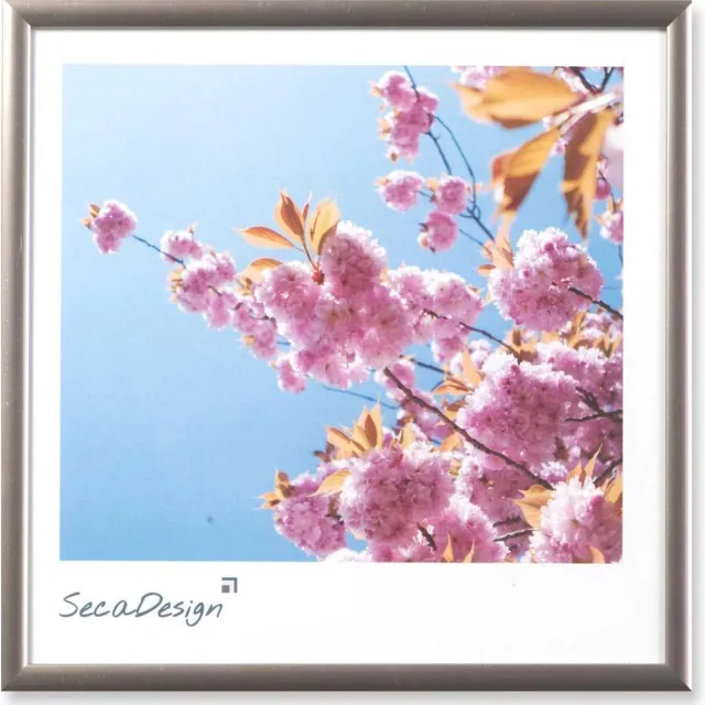 SecaDesign Lumi Fotolijst 30x30 cm - Staal kleur - Aluminium Grijs