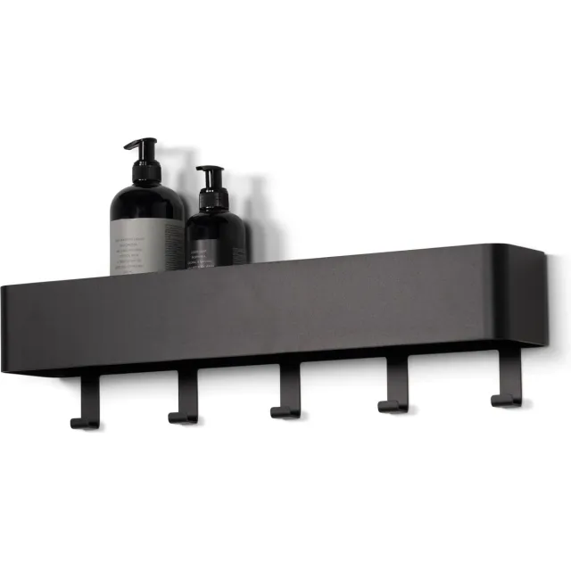 Spinder Design kapstok Multi 5 - Zwart - 5 haken - Staal
