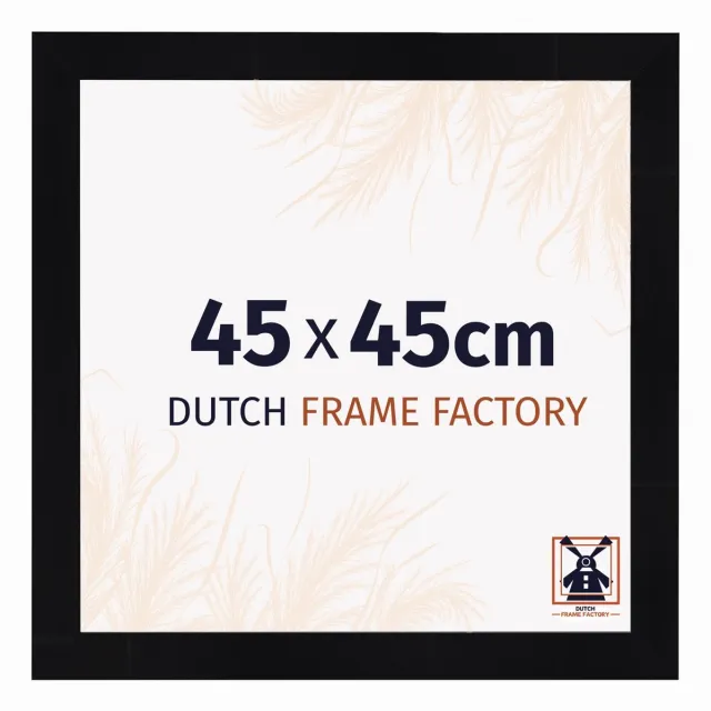 Dutch Frame Factory Fotolijst 45x45 cm - MDF - Zwart Hoogglans - Praag