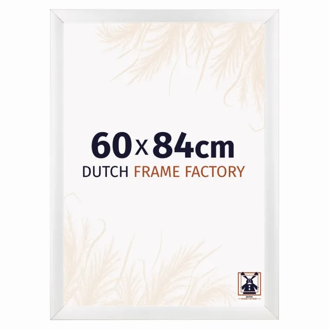 Dutch Frame Factory Fotolijst 60x84 cm - MDF - Wit Hoogglans - Praag