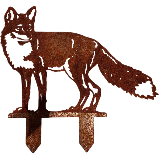 rusty friends Metalendier - Tuinbeeld - Vos - Cortenstaal - 726 x 515 - NL Fabrikaat