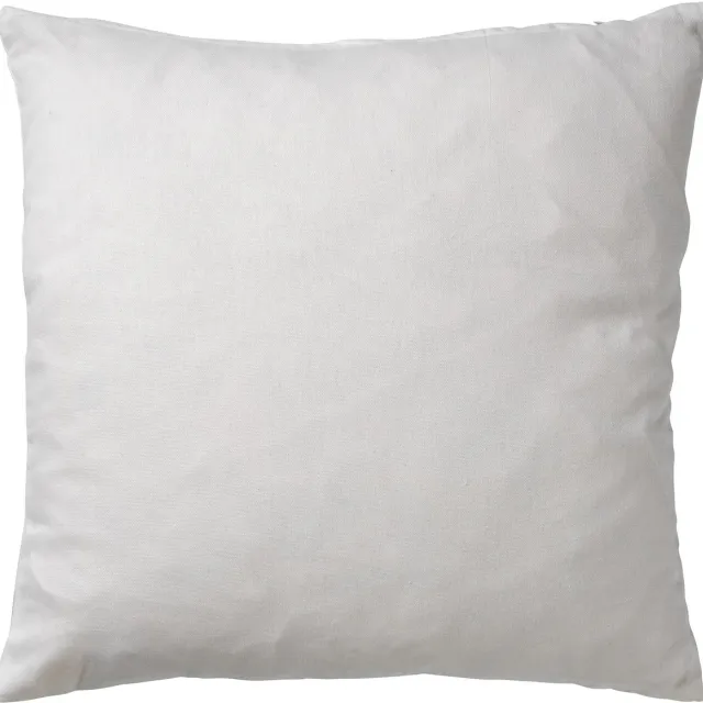 Dutch Decor JAMES - Kussenhoes 45x45 cm - duurzaam katoen - effen kleur - Snow White - wit - met rits - zonder binnenkussen Gebroken wit