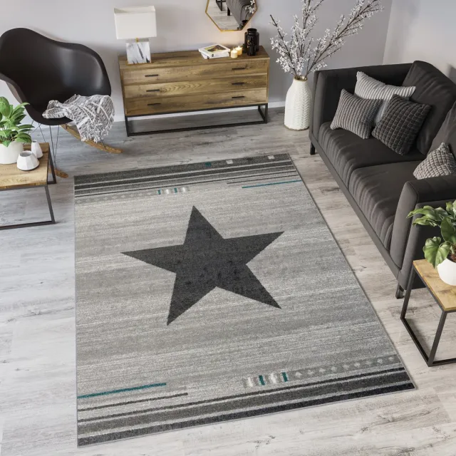 Tapiso Maroko Vloerkleed Woonkamer Grijs Tapijt Lichtgrijs 7
