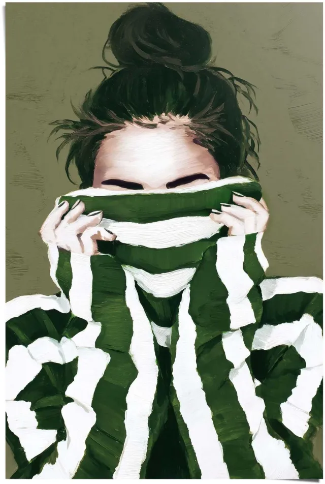 Reinders Poster Verborgen Blik - 91,5 x 61 - Papier - REINDERS