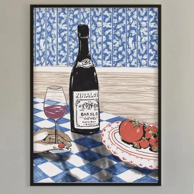 Brushery Poster Barolo Wijn Tomaten Multi