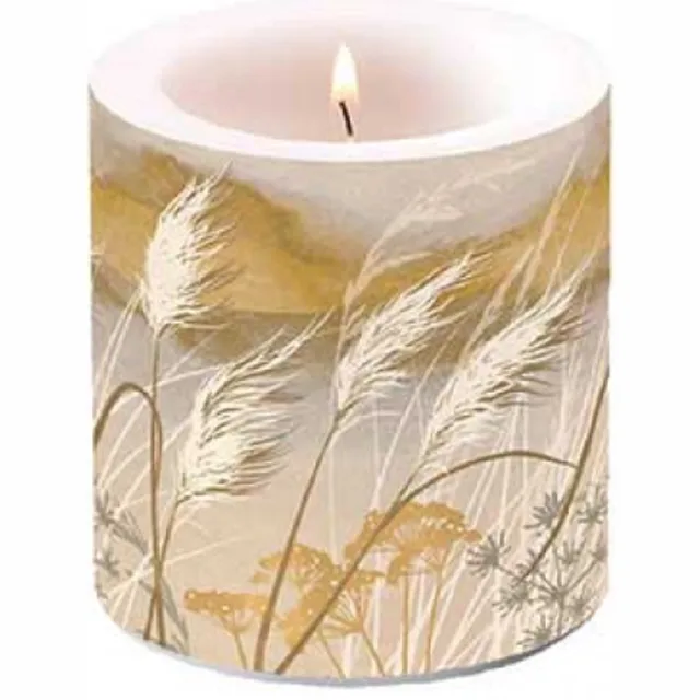 Ambiente Kaars - Small - Waving Grass Goud