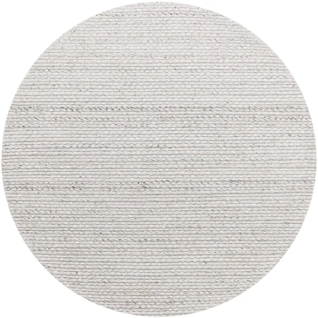 Must Living Nirvana vloerkleed rond wol en polyester grijs - Ø200 cm