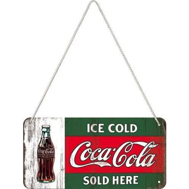 Nostalgic Art Merchandising Nostalgic Art Metalen bord Hanging Coca Cola Ice cold Meer kleurig