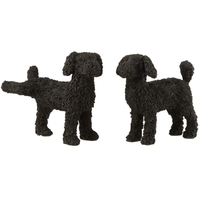 Viv! Home Luxuries Hond - zwart - polyresin - 21cm
