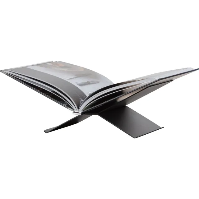 WOOOD Brook Boekenstandaard/Boekenhouder - Metaal - Zwart - 12x29x17
