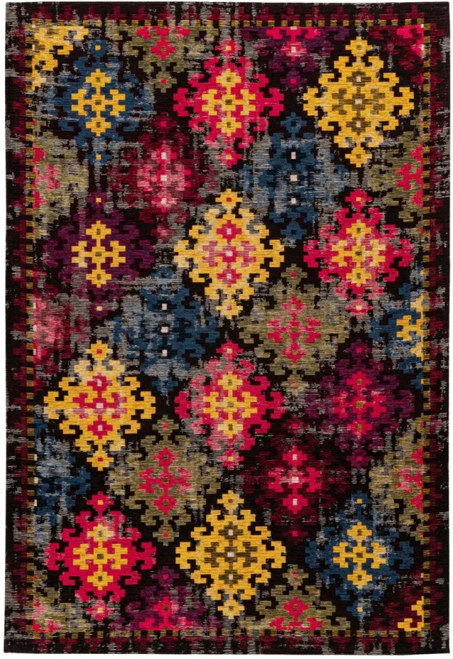 Padiro stijlvol laagpolig vloerkleed 120 x 180 cm - bordeaux - modern effen ontwerp - voor vloerverwarming - van modacryl, katoen en polyester rood