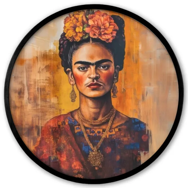FrameYourWall Poster in lijst Rond - Fotolijst 40x40 cm - Posters - Portret - Sieraden - Schilderachtig - Ronde posterlijst zwart - Decoratie - Wanddecoratie woonkamer - Muurdecoratie slaapkamer