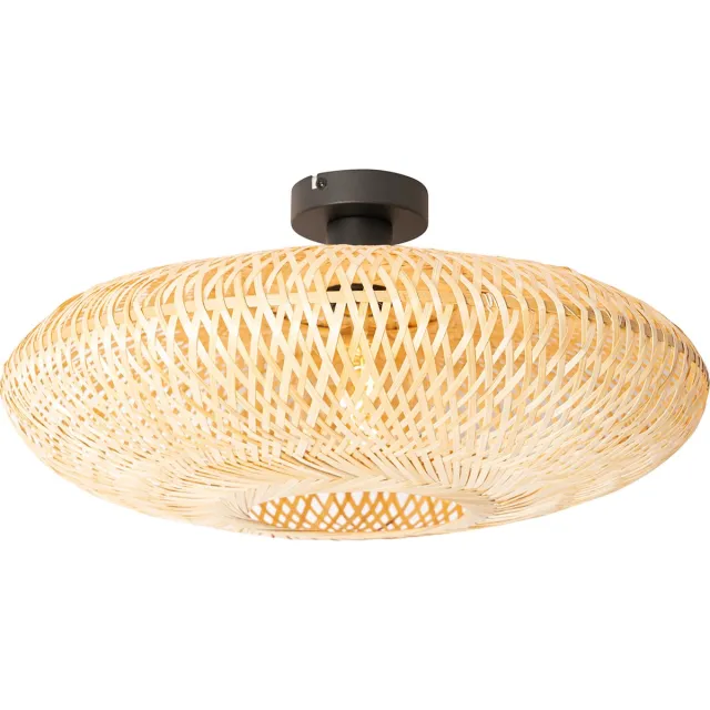QAZQA ostrava - Oosterse Plafondlamp - 1 lichts - Ø 50 cm - Naturel - Woonkamer | Slaapkamer | Keuken