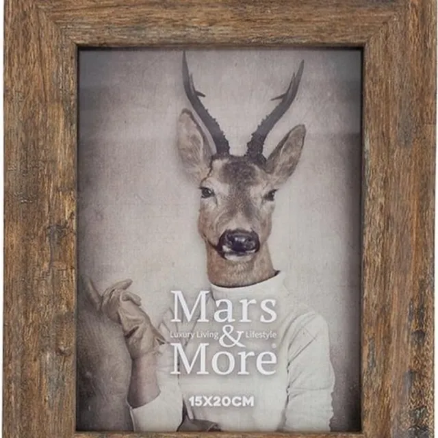 Mars & More Fotolijst geprint hout naturel - 20 x 25 cm Bruin
