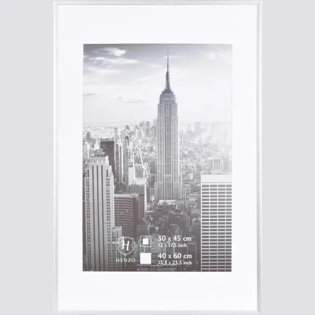 Henzo Fotolijst - Henzo - Manhattan - Fotomaat 40x60 cm - Zilver