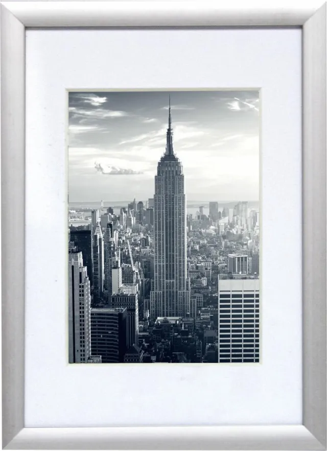 Henzo Fotolijst - Henzo - Manhattan - Fotomaat 15x20 cm - Zilver