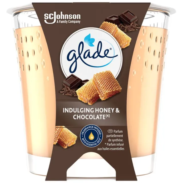 Glade Kaars Indulding Honey & Chocolate (112 gr) beige