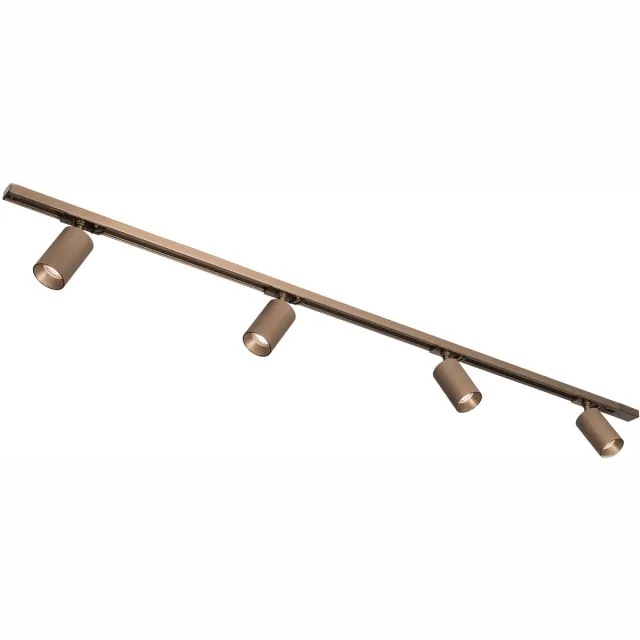 Lumidora Railspot 75820 - AREZZA - 4 Lichts - GU10 - Bruin-brons - Bruin - Metaal