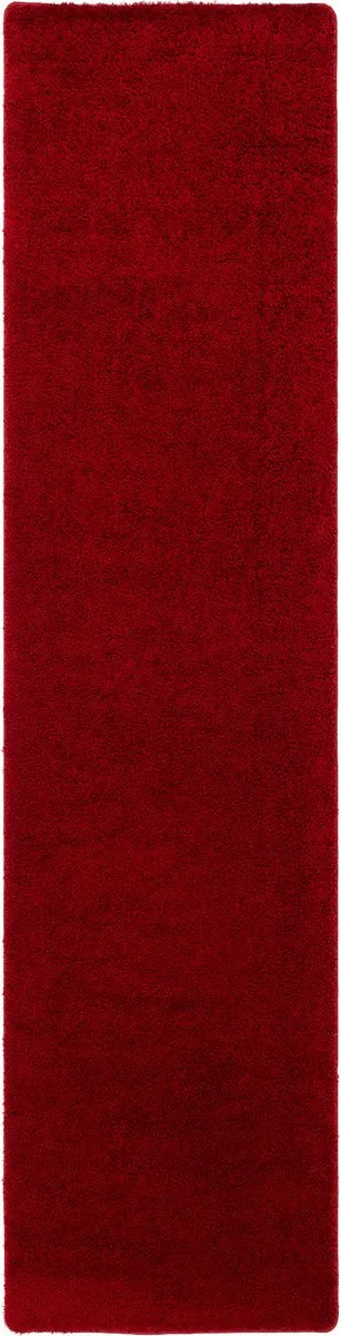 Snapstyle Hoogpolige ruige loper vloerkleed paleis rood