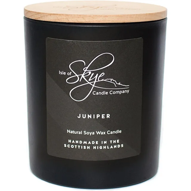 Isle of Skye Candle Company Sojawaskaars Jeneverbes (Juniper) - Large - Handgemaakt - 45 uur - Isle of Skye Candle Company Transparant